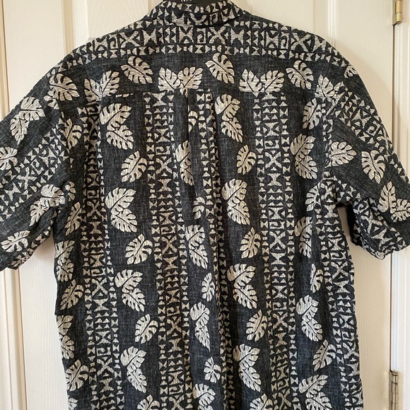 Cooke Street Honolulu Men’s Short Sleeve 100% Cotton, Button Shirt,Blk/gray, 2XL - Picture 7 of 7